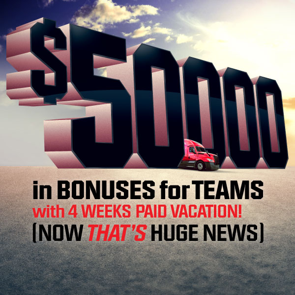 U.S. Xpress Announces Industry Leading Team Bonus