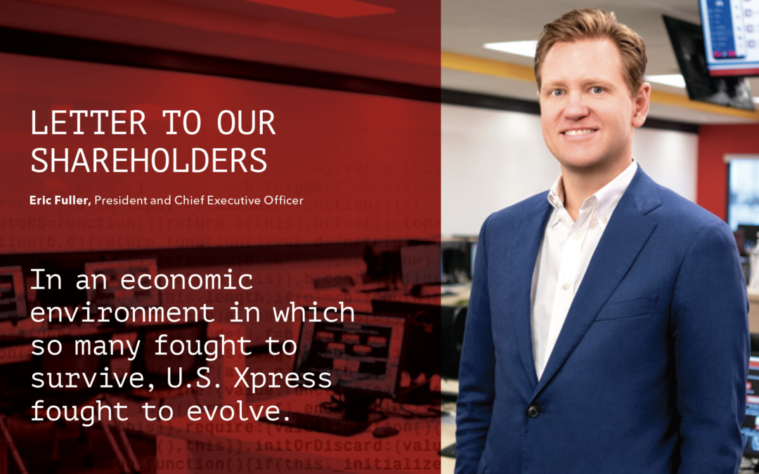 Letter To Our Shareholders