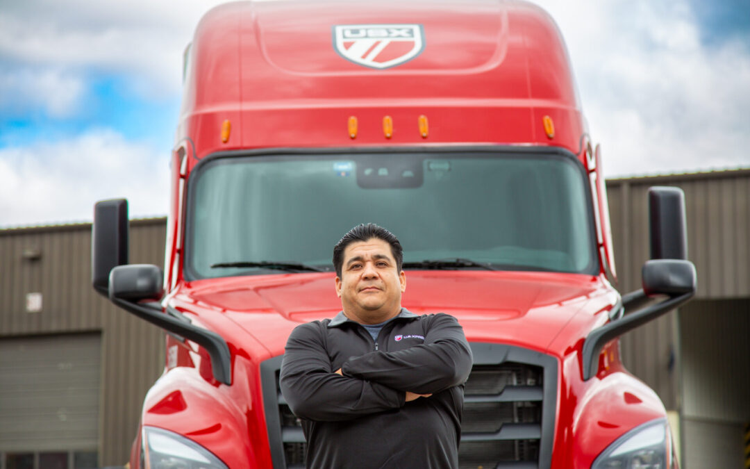 Truck driver on the road